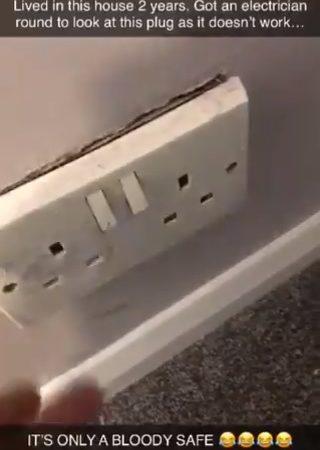 插座沒電2年!水電工拆開驚呆:是保險箱 插座沒電2年!水電工拆開驚呆:是保險箱